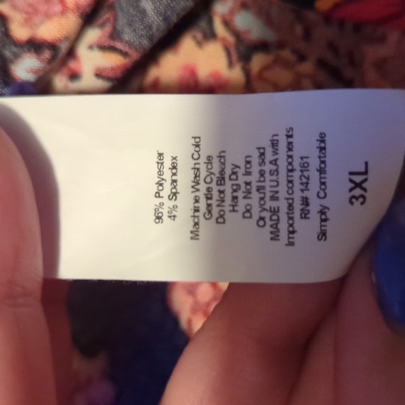 LuLaRoe Floral Maxi EUC 2x/3x - Picture 9 of 10